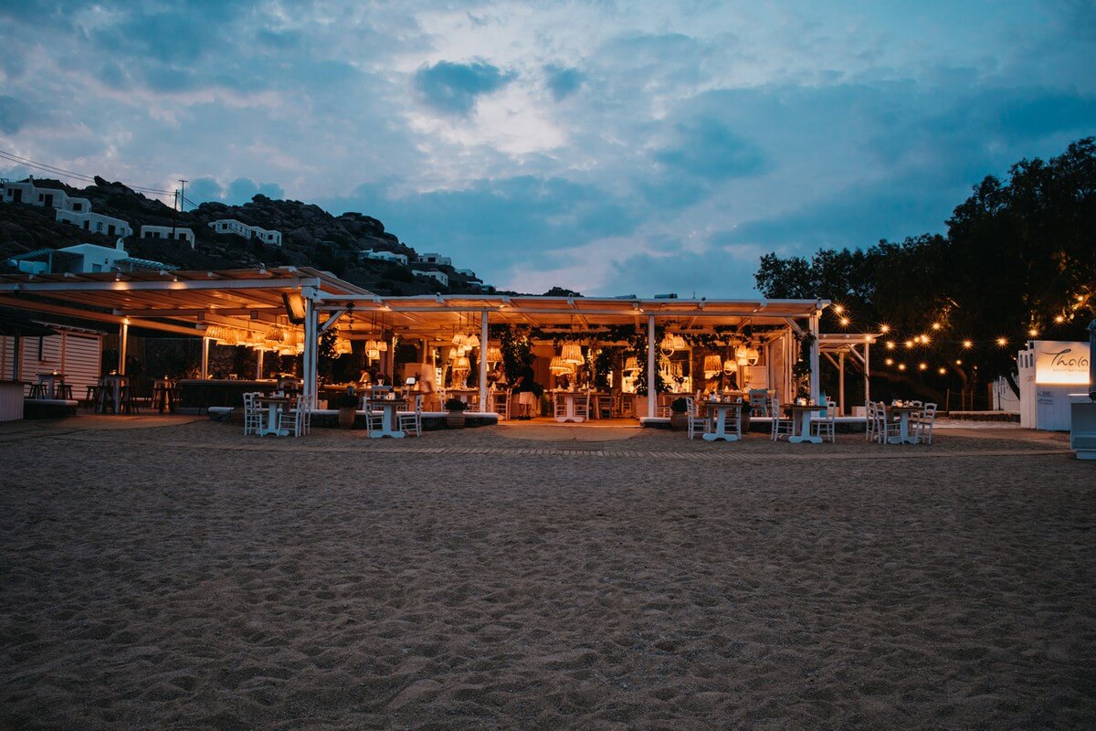 Thalas by night | Restaurant in Super Paradise Beach, Mykonos
