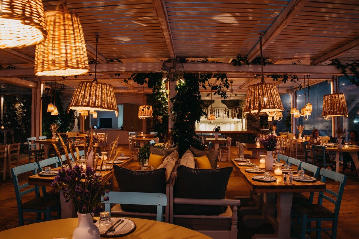 Thalas by night | Restaurant in Super Paradise Beach, Mykonos