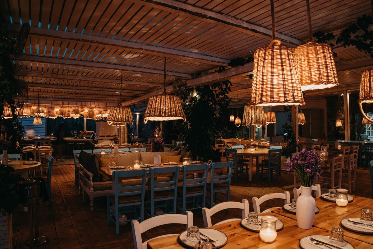 Thalas by night | Restaurant in Super Paradise Beach, Mykonos